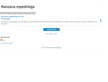 Tablet Screenshot of manzanaespedriega.blogspot.com