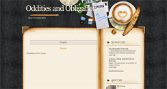 Desktop Screenshot of odditiesnobligations.blogspot.com