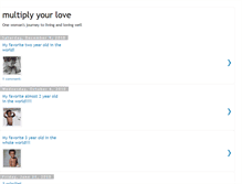 Tablet Screenshot of multiplyyourlove.blogspot.com
