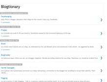 Tablet Screenshot of blogtionary.blogspot.com
