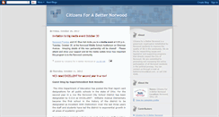 Desktop Screenshot of citizensforabetternorwood.blogspot.com