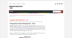 Desktop Screenshot of pengobatanradangparuparu.blogspot.com