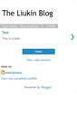 Mobile Screenshot of liukinblog.blogspot.com