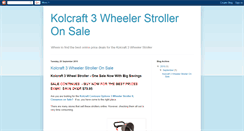 Desktop Screenshot of kolcraft-3-wheeler-stroller-on-sale.blogspot.com