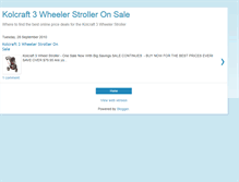 Tablet Screenshot of kolcraft-3-wheeler-stroller-on-sale.blogspot.com