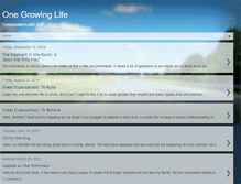 Tablet Screenshot of onegrowinglife.blogspot.com