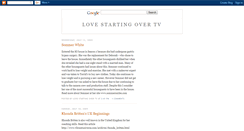 Desktop Screenshot of lovestartingovertv.blogspot.com