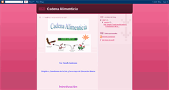 Desktop Screenshot of cadenaalimenticia15.blogspot.com