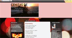 Desktop Screenshot of cenizasderecuerdos.blogspot.com