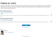 Tablet Screenshot of liz-finds-a-voice.blogspot.com
