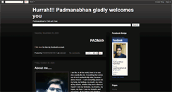 Desktop Screenshot of innovativepadmanabhan.blogspot.com