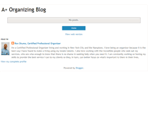 Tablet Screenshot of aplusorganizing.blogspot.com