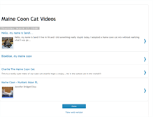 Tablet Screenshot of maine-coon-cat-videos.blogspot.com