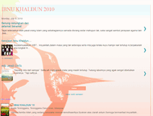 Tablet Screenshot of ibnukhaldun2010.blogspot.com
