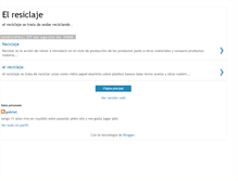 Tablet Screenshot of elreciclaje2.blogspot.com