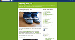 Desktop Screenshot of craftingwishlist.blogspot.com