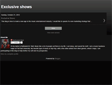 Tablet Screenshot of exclusiveshows.blogspot.com