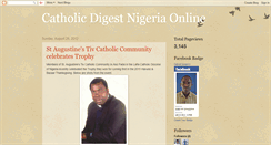 Desktop Screenshot of catholicdigestnigeria.blogspot.com