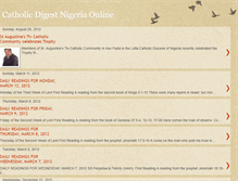 Tablet Screenshot of catholicdigestnigeria.blogspot.com