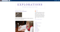 Desktop Screenshot of explorations-in-learning.blogspot.com