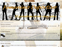 Tablet Screenshot of femeninodeportivo.blogspot.com