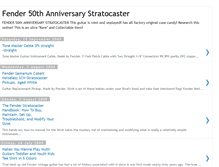 Tablet Screenshot of fender-50th-anniversary-stratocaster.blogspot.com