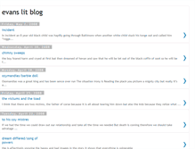 Tablet Screenshot of evanslitblog.blogspot.com
