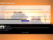 Tablet Screenshot of martinbarnyard.blogspot.com