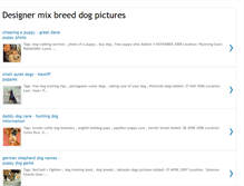 Tablet Screenshot of designer-mix-breed-dog-pictures.blogspot.com