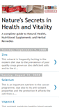 Mobile Screenshot of natures-secrets.blogspot.com