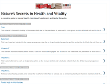 Tablet Screenshot of natures-secrets.blogspot.com