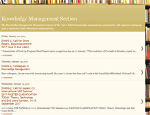 Tablet Screenshot of knowledgemanagementsection.blogspot.com