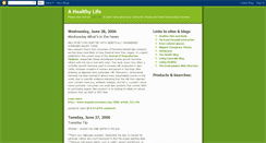 Desktop Screenshot of ahealthylife.blogspot.com