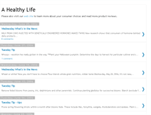 Tablet Screenshot of ahealthylife.blogspot.com