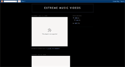 Desktop Screenshot of extreme-music-videos.blogspot.com