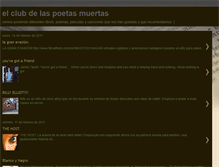 Tablet Screenshot of elclubdelaspoetasmuertas.blogspot.com