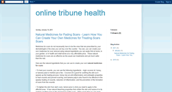 Desktop Screenshot of on-line-tribune-health.blogspot.com