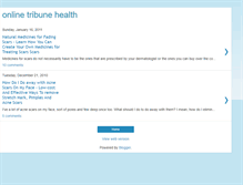 Tablet Screenshot of on-line-tribune-health.blogspot.com