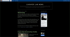 Desktop Screenshot of cadaverlabblog.blogspot.com
