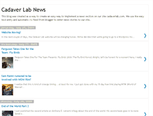 Tablet Screenshot of cadaverlabblog.blogspot.com