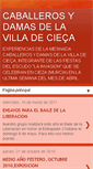 Mobile Screenshot of caballerosydamasvilladecieza.blogspot.com