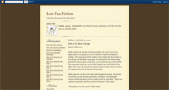 Desktop Screenshot of lostfanfiction.blogspot.com