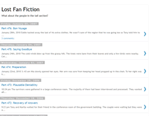 Tablet Screenshot of lostfanfiction.blogspot.com