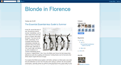 Desktop Screenshot of blondeinflorence.blogspot.com