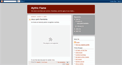 Desktop Screenshot of mythicflame.blogspot.com