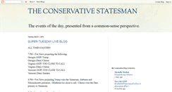 Desktop Screenshot of conservativestatesman.blogspot.com