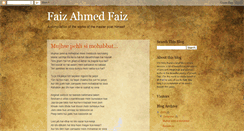 Desktop Screenshot of poetrybyfaiz.blogspot.com
