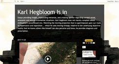 Desktop Screenshot of karlhegbloom.blogspot.com