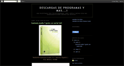 Desktop Screenshot of descargasdeprogramasymas.blogspot.com