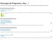 Tablet Screenshot of descargasdeprogramasymas.blogspot.com